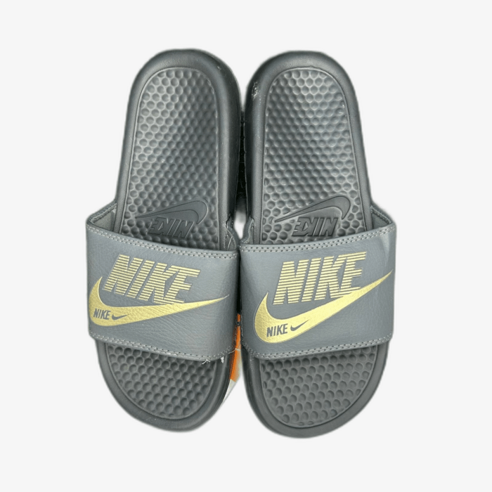 nike sliders grey