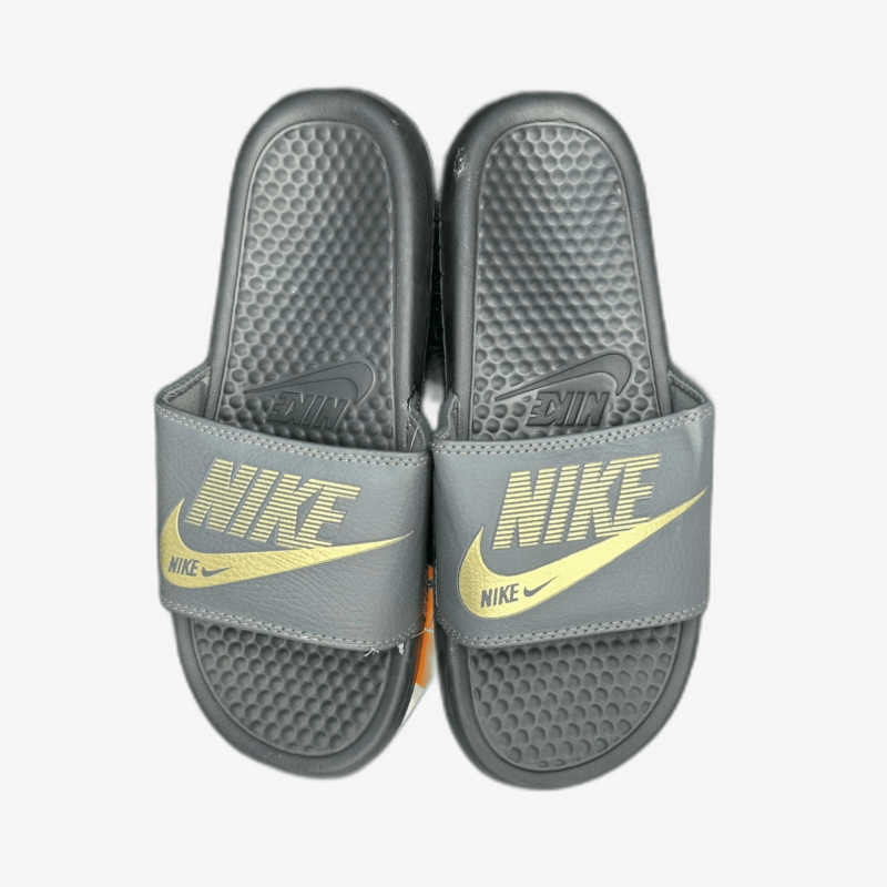 nike sliders grey